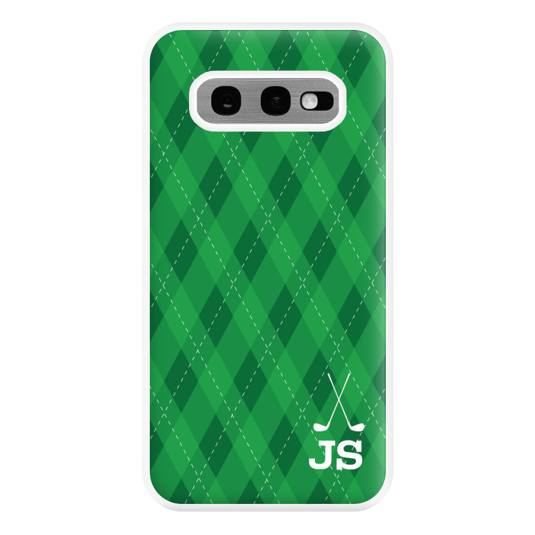 Personalised Golf Pattern Phone Case for Galaxy S10e