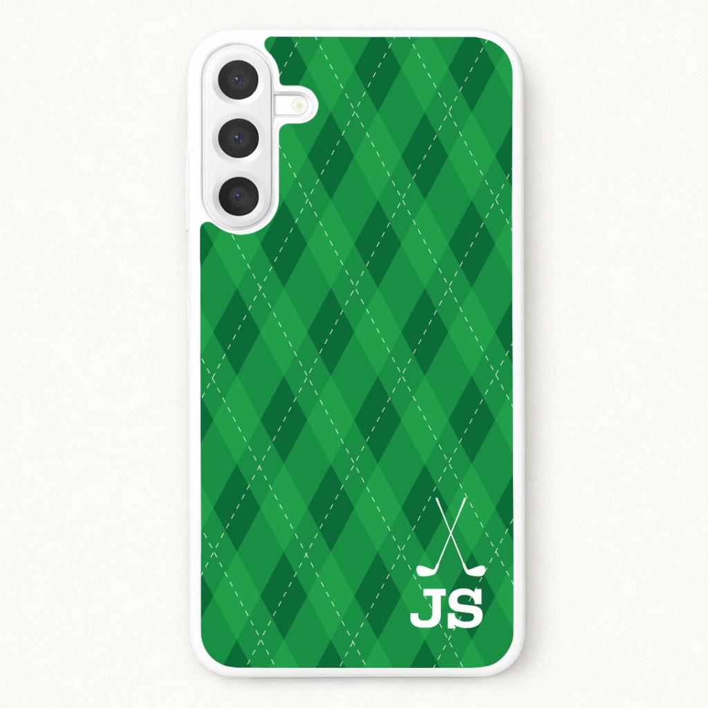 Personalised Golf Pattern Phone Case for Galaxy A37