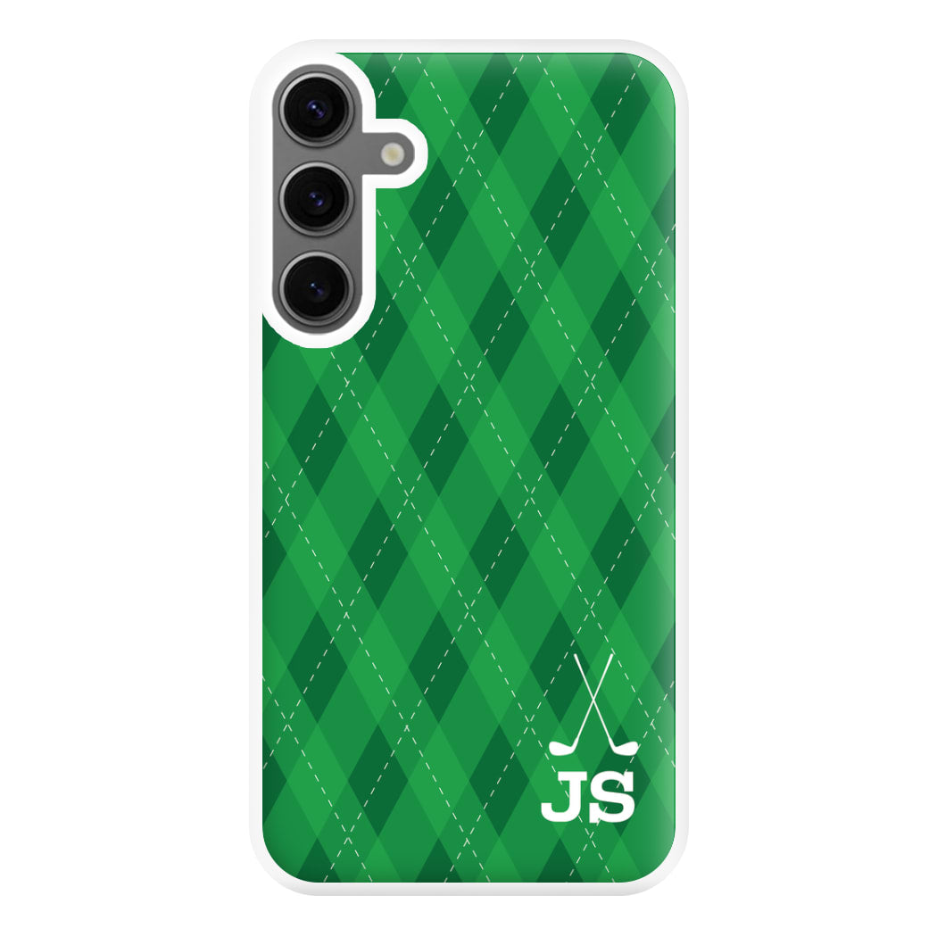 Personalised Golf Pattern Phone Case for Galaxy S24FE