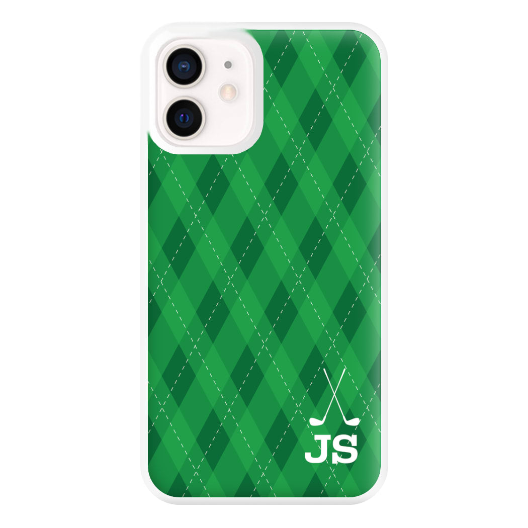 Personalised Golf Pattern Phone Case for iPhone 12 Mini