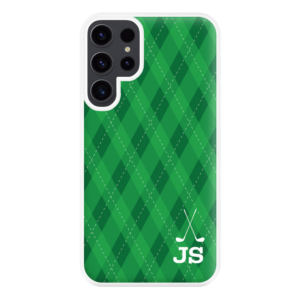 Personalised Golf Pattern Phone Case for Galaxy S23 Ultra