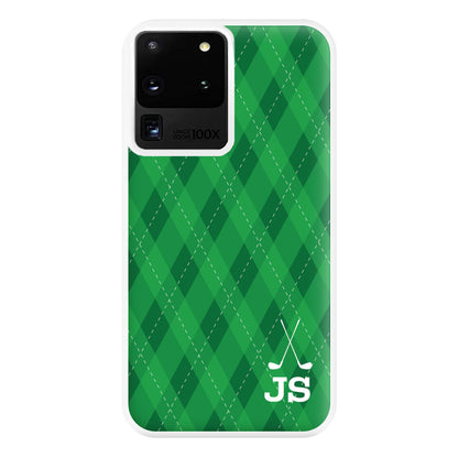 Personalised Golf Pattern Phone Case for Galaxy S20 Ultra