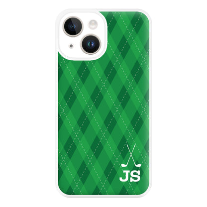 Personalised Golf Pattern Phone Case for iPhone 14