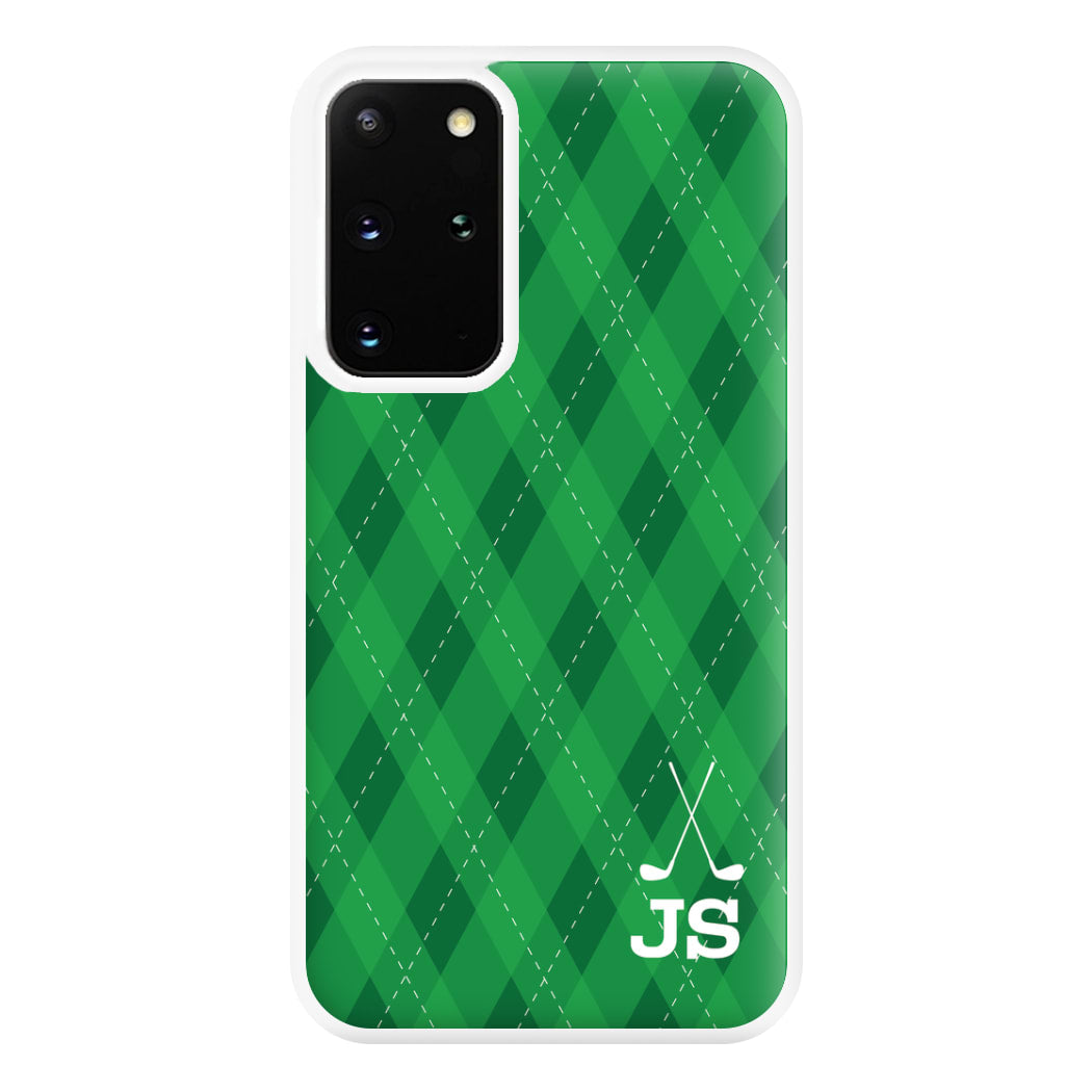 Personalised Golf Pattern Phone Case for Galaxy S20 Plus