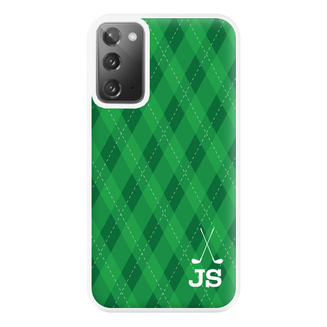 Personalised Golf Pattern Phone Case for Galaxy Note 20 Ultra