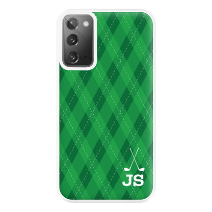 Personalised Golf Pattern Phone Case for Galaxy Note 20 Ultra