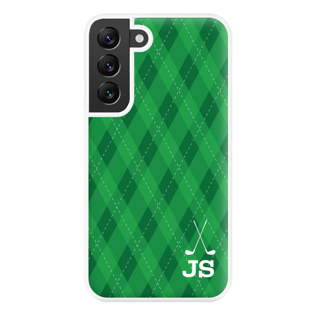 Personalised Golf Pattern Phone Case for Galaxy S22 Plus