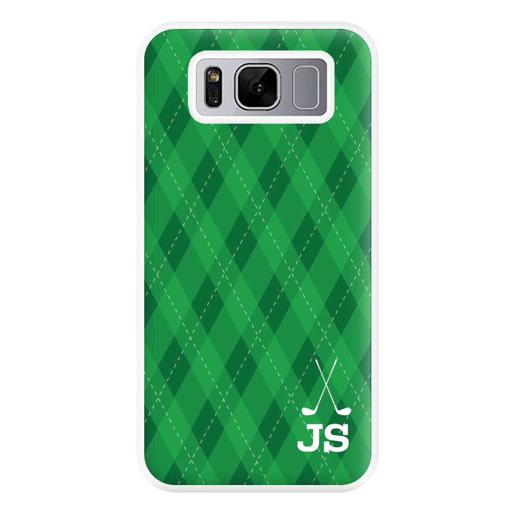 Personalised Golf Pattern Phone Case for Galaxy S8 Plus