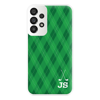 Personalised Golf Pattern Phone Case for Galaxy A33