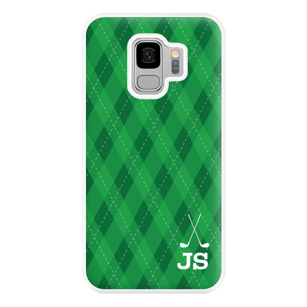 Personalised Golf Pattern Phone Case for Galaxy S9 Plus