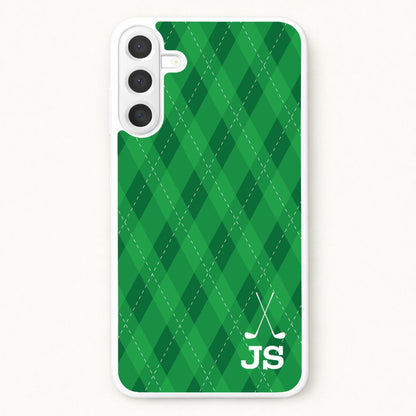 Personalised Golf Pattern Phone Case for Galaxy A17