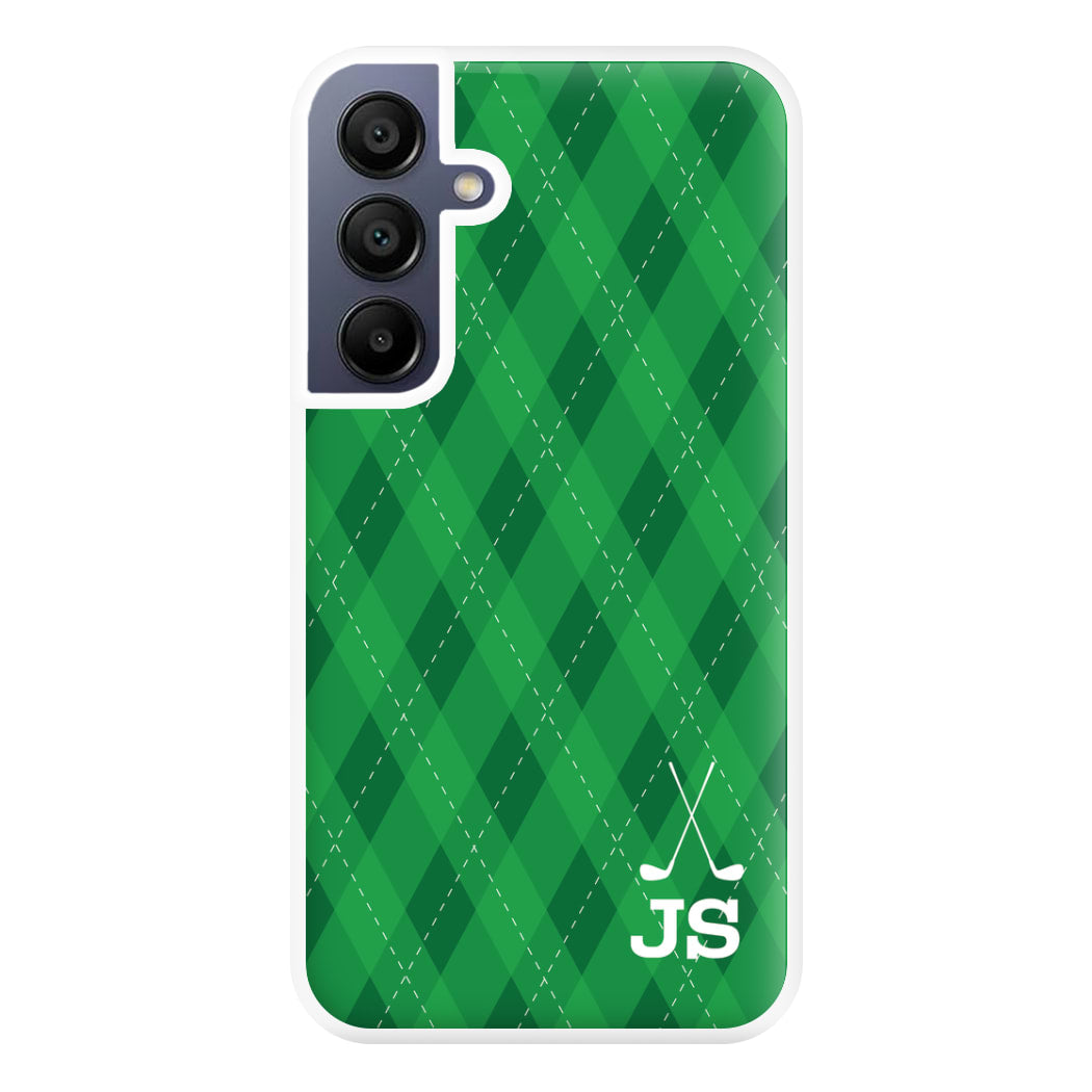 Personalised Golf Pattern Phone Case for Galaxy A16