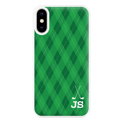 Personalised Golf Pattern Phone Case for iPhone XS Max