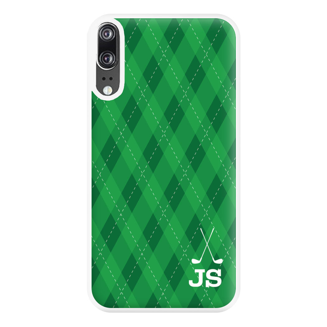 Personalised Golf Pattern Phone Case for Huawei P20