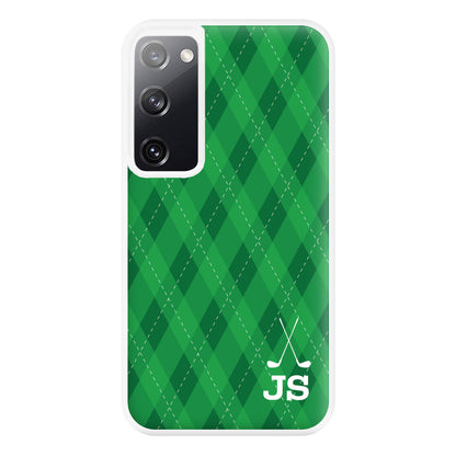 Personalised Golf Pattern Phone Case for Galaxy S20