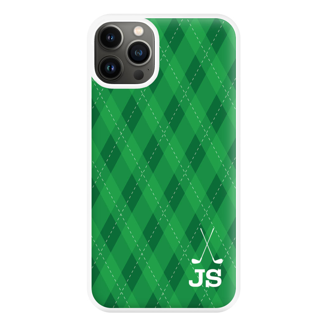 Personalised Golf Pattern Phone Case for iPhone 13