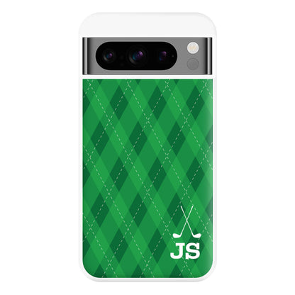 Personalised Golf Pattern Phone Case for Google Pixel 8 Pro