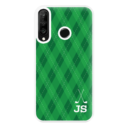 Personalised Golf Pattern Phone Case for Huawei P30 Lite