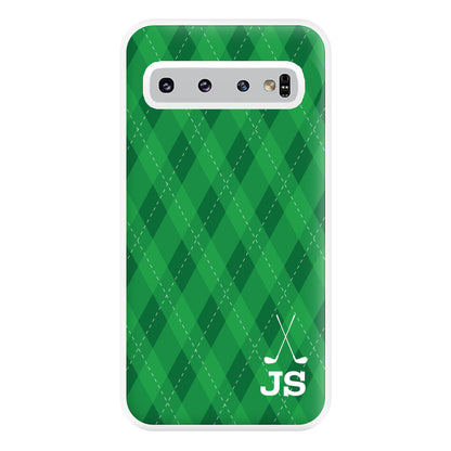 Personalised Golf Pattern Phone Case for Galaxy S10 Plus