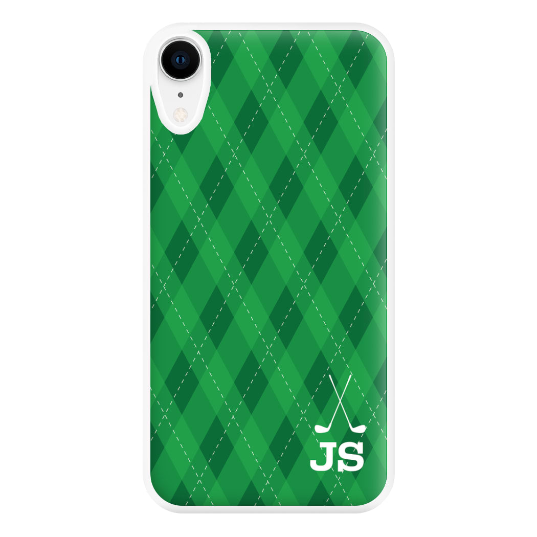 Personalised Golf Pattern Phone Case for iPhone XR