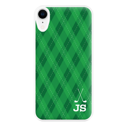 Personalised Golf Pattern Phone Case for iPhone XR