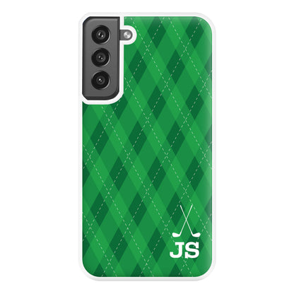 Personalised Golf Pattern Phone Case for Galaxy S21FE