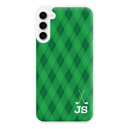 Personalised Golf Pattern Phone Case for Galaxy S23FE