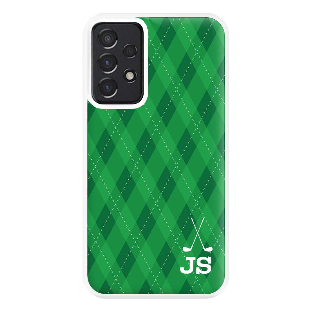 Personalised Golf Pattern Phone Case for Galaxy A52 / A52s