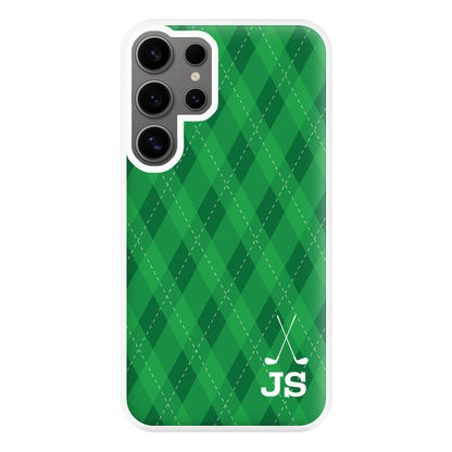 Personalised Golf Pattern Phone Case for Galaxy S24 Ultra