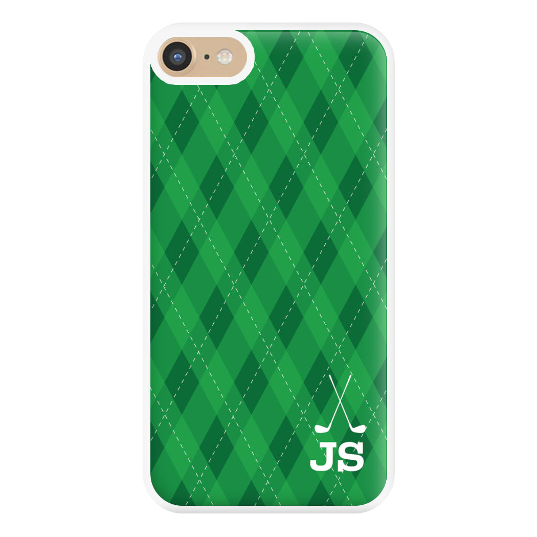 Personalised Golf Pattern Phone Case for iPhone 6 / 7 / 8 / SE