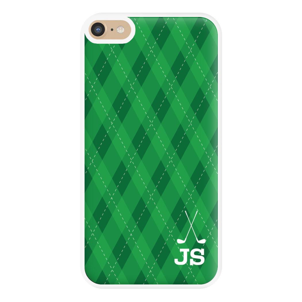 Personalised Golf Pattern Phone Case for iPhone 6 Plus / 7 Plus / 8 Plus