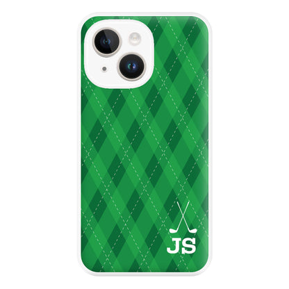 Personalised Golf Pattern Phone Case for iPhone 14 Plus