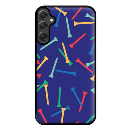 Golf Tees Pattern Phone Case for Galaxy A34