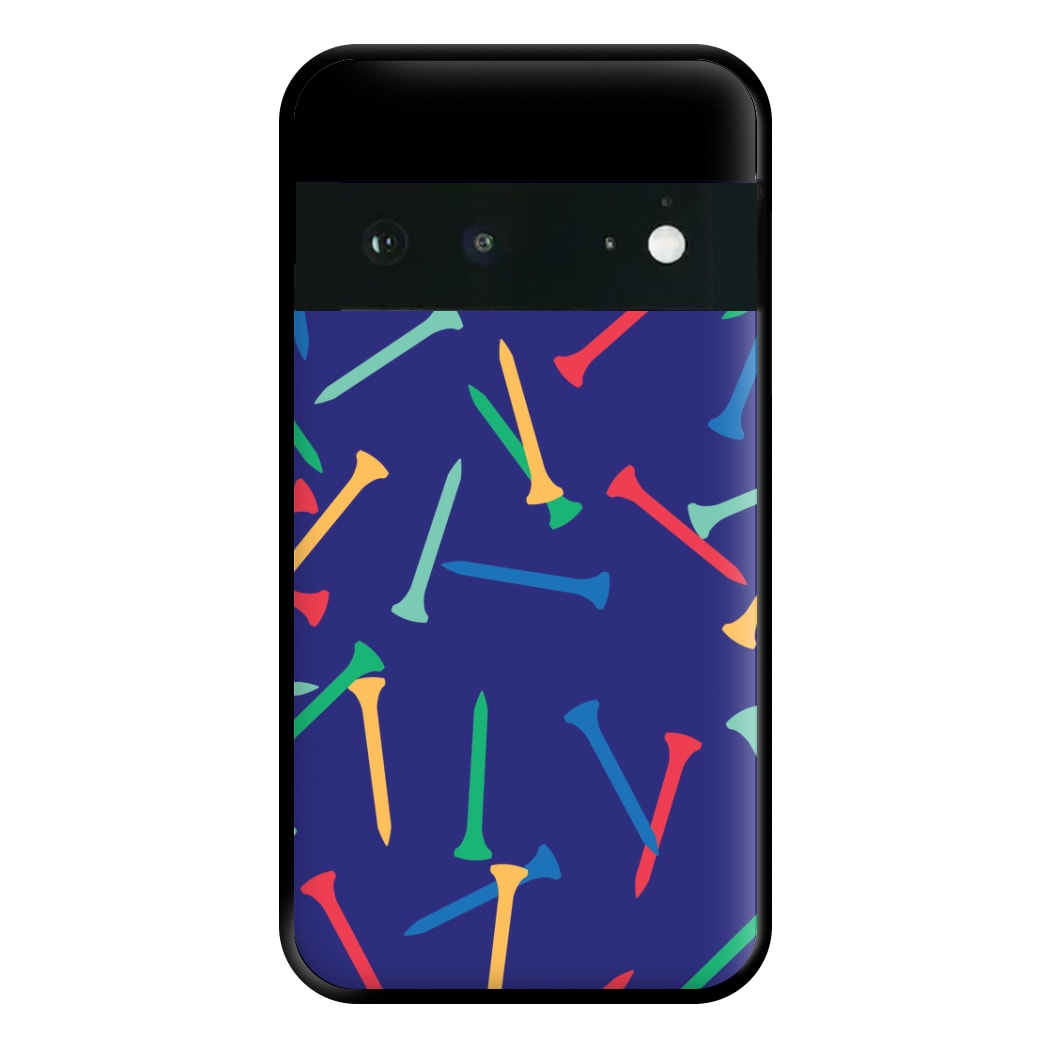 Golf Tees Pattern Phone Case for Google Pixel 6a