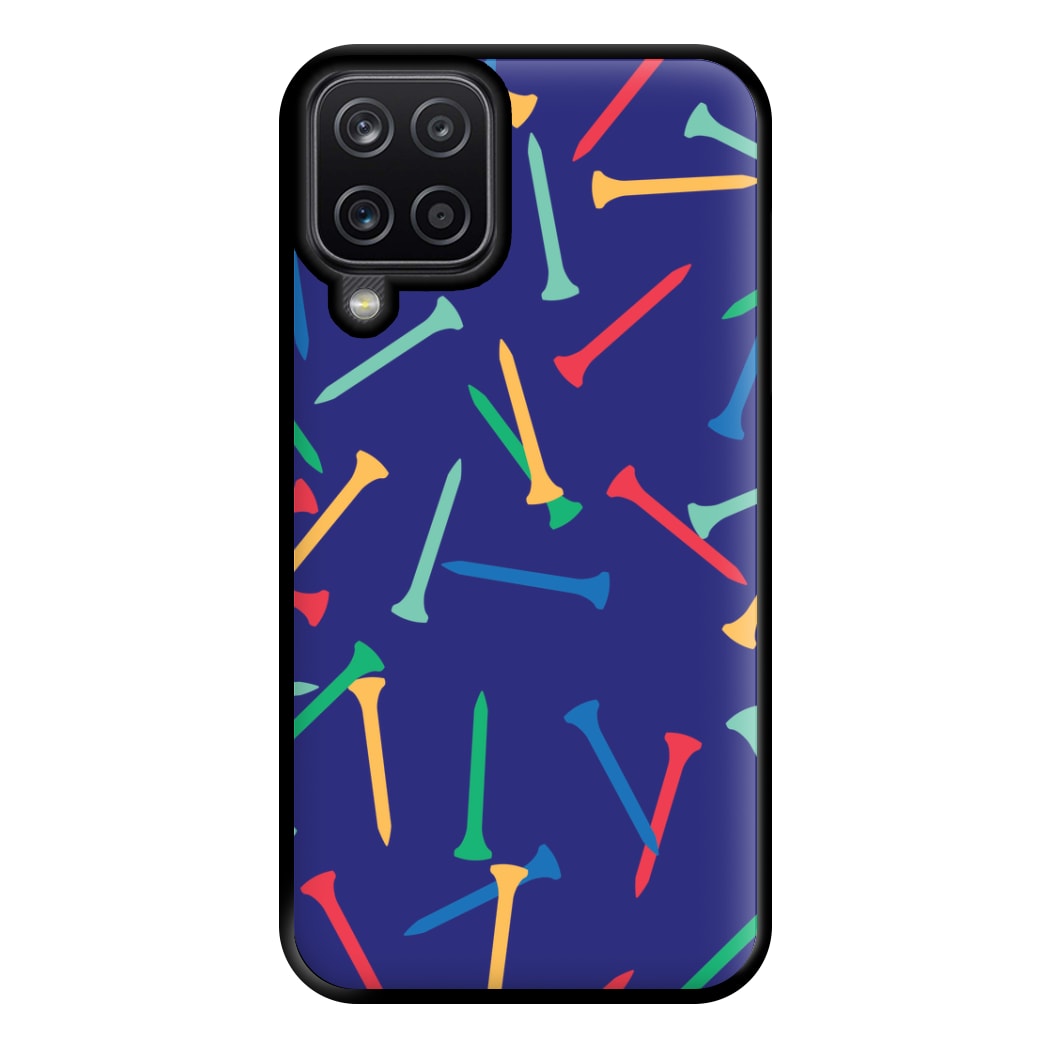 Golf Tees Pattern Phone Case for Galaxy A12