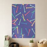 Golf Tees Pattern Poster