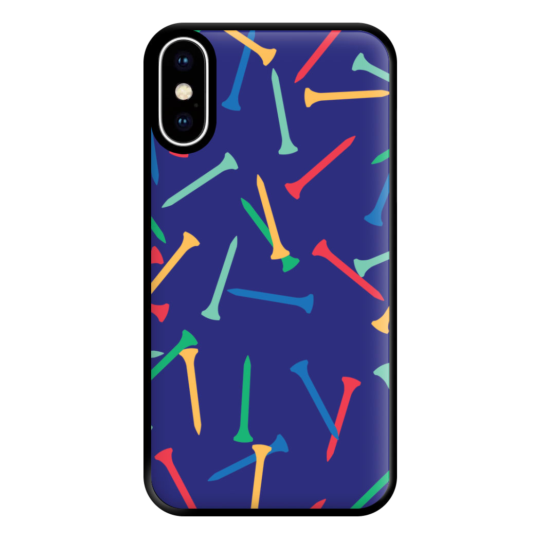 Golf Tees Pattern Phone Case for iPhone XS Max