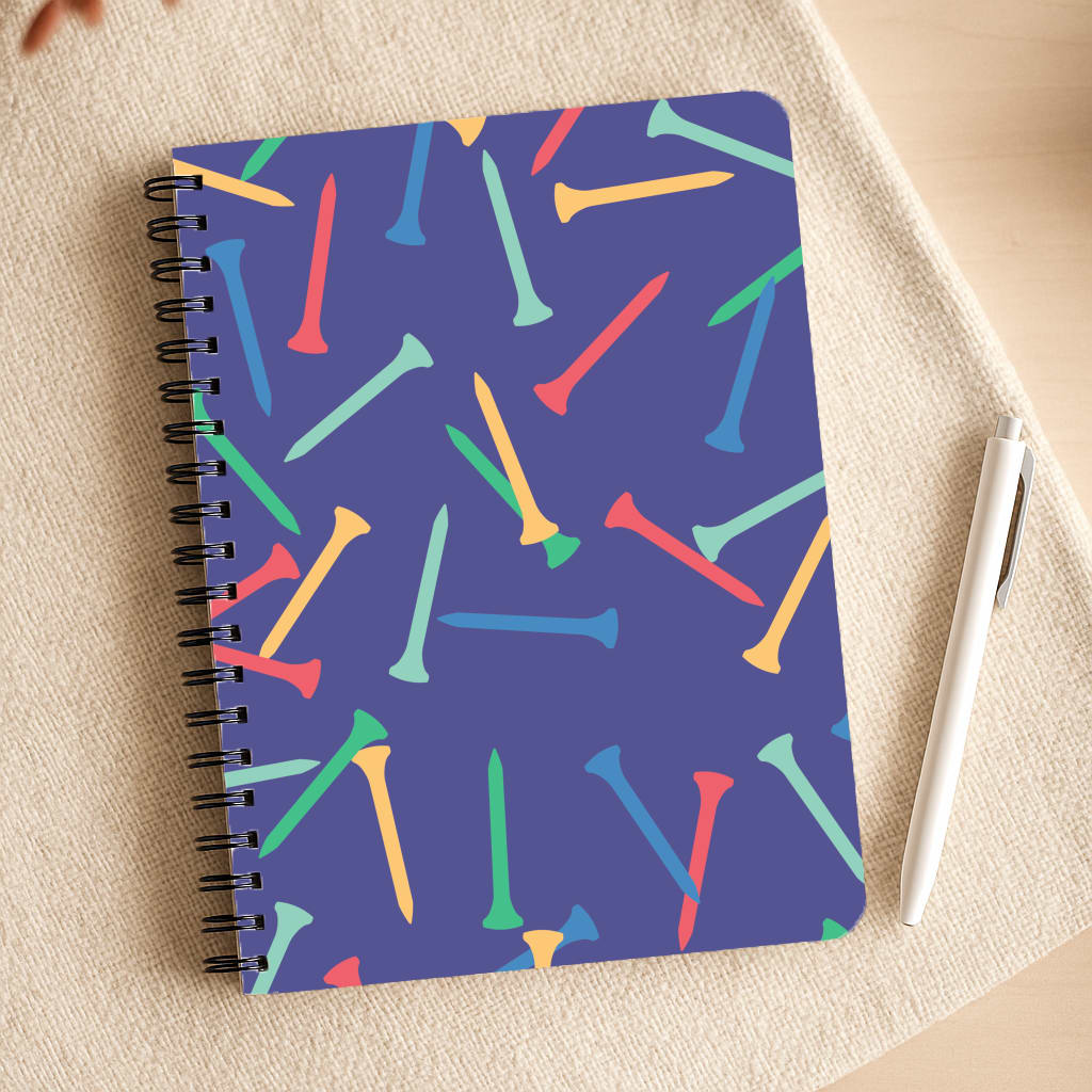 Golf Tees Pattern Notepad
