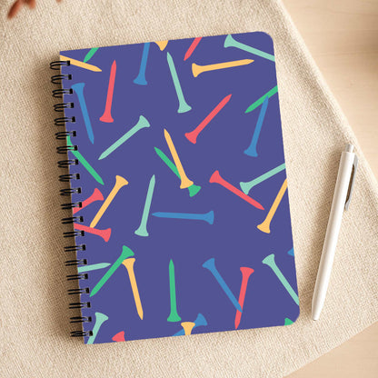 Golf Tees Pattern Notepad
