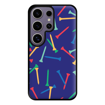 Golf Tees Pattern Phone Case for Galaxy S25 Ultra