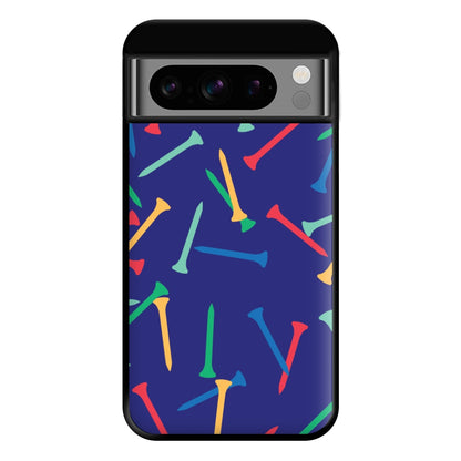 Golf Tees Pattern Phone Case for Google Pixel 8 Pro