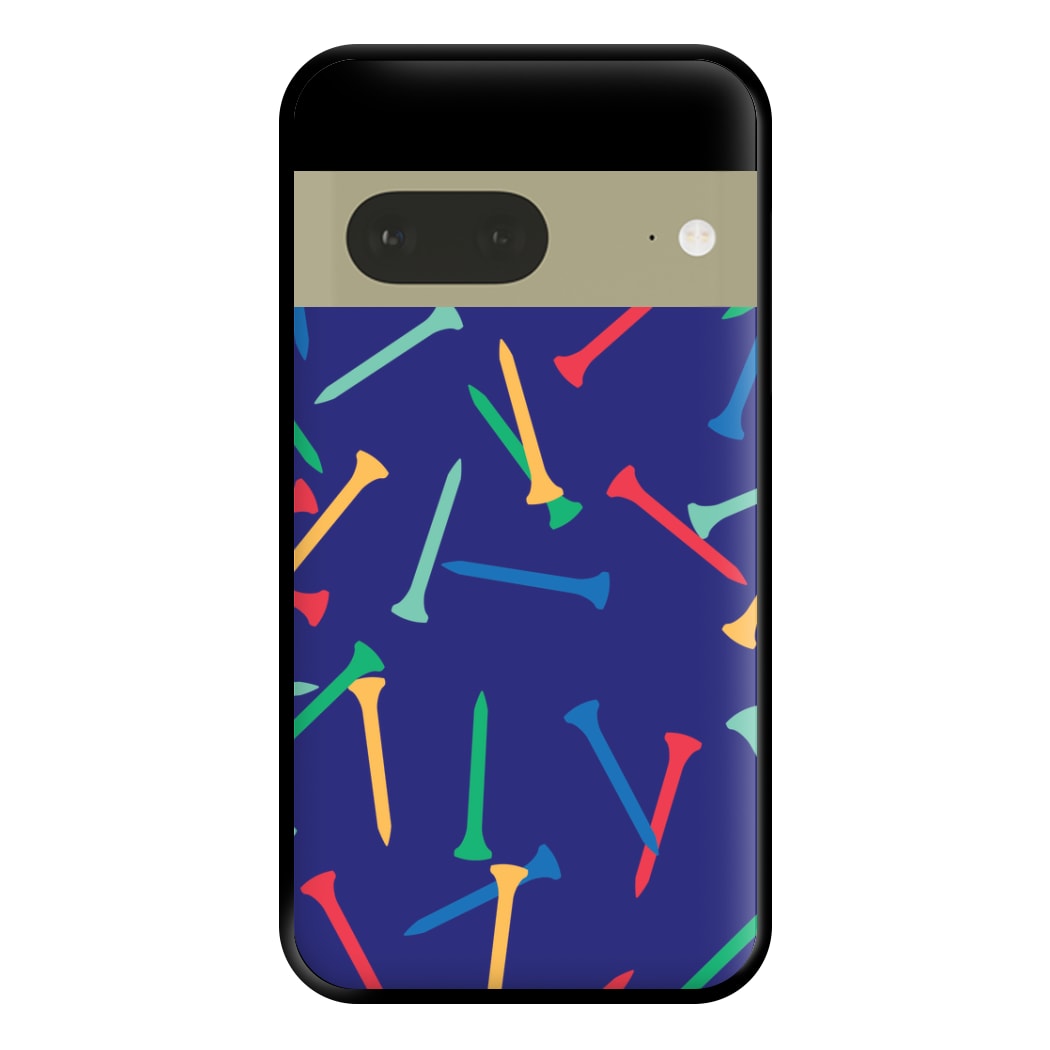 Golf Tees Pattern Phone Case for Google Pixel 7a