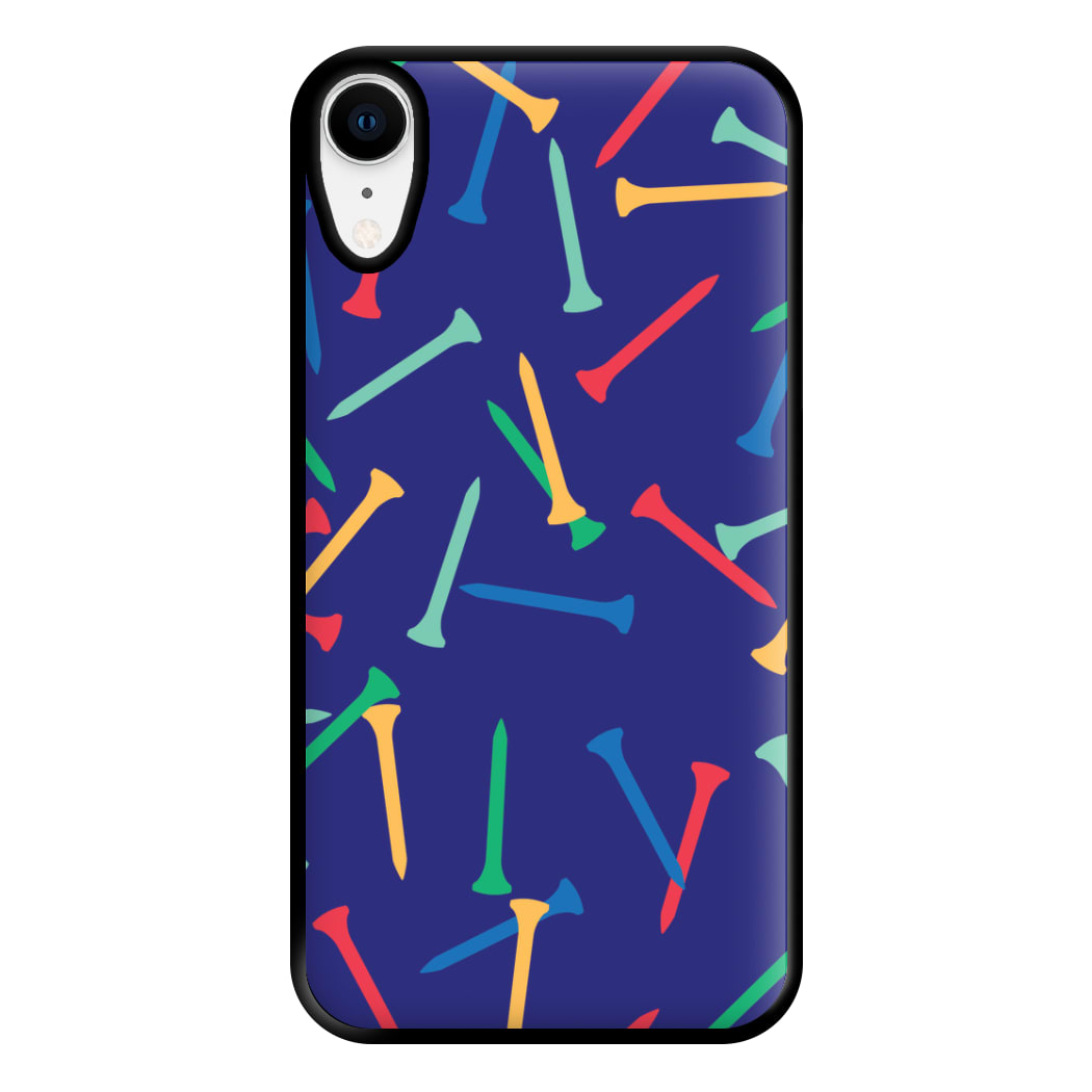 Golf Tees Pattern Phone Case for iPhone XR