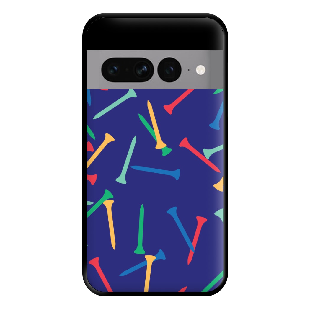 Golf Tees Pattern Phone Case for Google Pixel 7 Pro