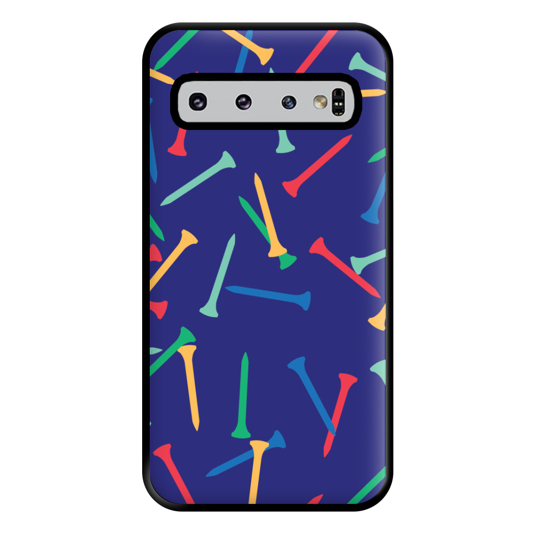 Golf Tees Pattern Phone Case for Galaxy S10 Plus