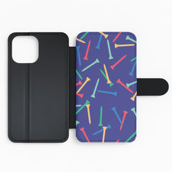 Golf Tees Pattern Flip Phone Case
