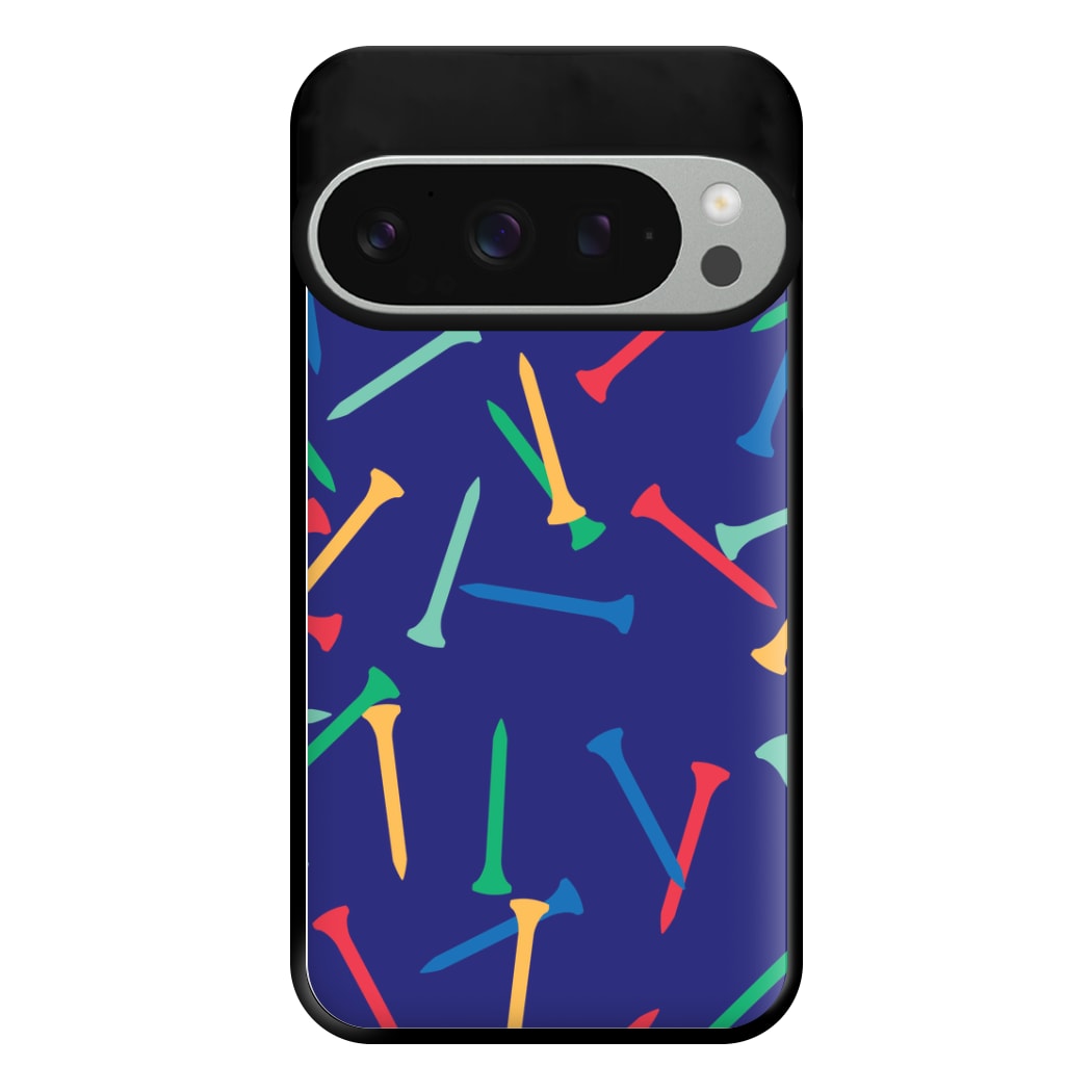 Golf Tees Pattern Phone Case for Google Pixel 9 Pro XL