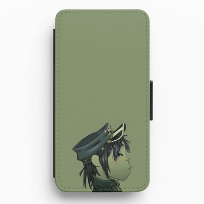 Green 2d Flip / Wallet Phone Case