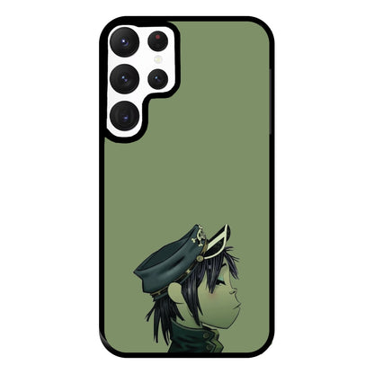 Green 2d Phone Case for Galaxy S22 Ultra