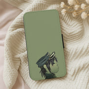 Green 2d Flip / Wallet Phone Case 5